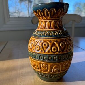 West German vintage bay pottery midcentury Scheurich vase